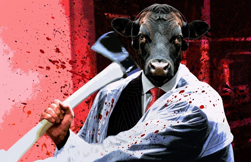 Bull with axe